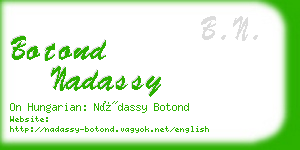 botond nadassy business card